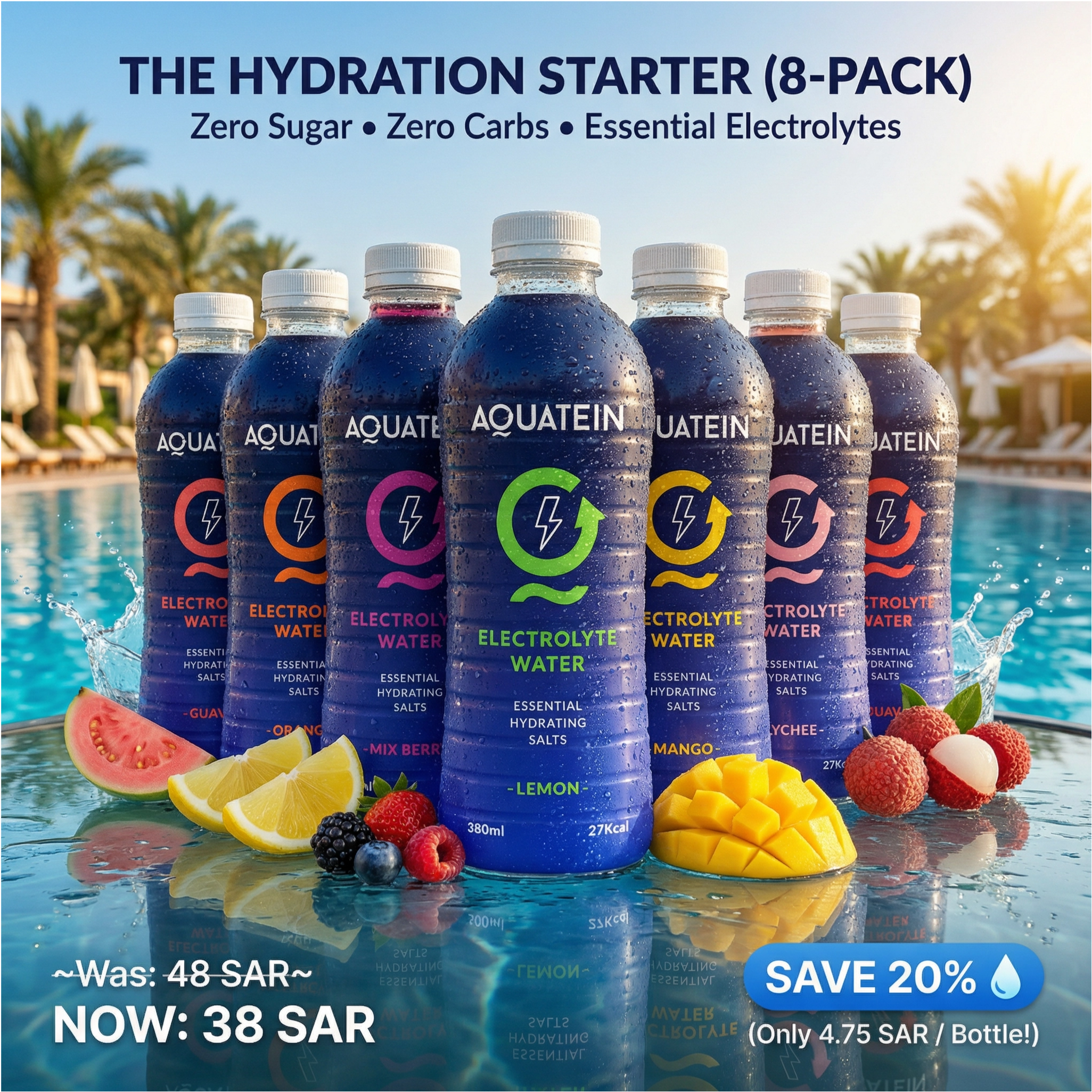 عبوة من 4 قطع مقابل 69.00 ريال سعودي فقط - 21 جم من الماء البروتيني